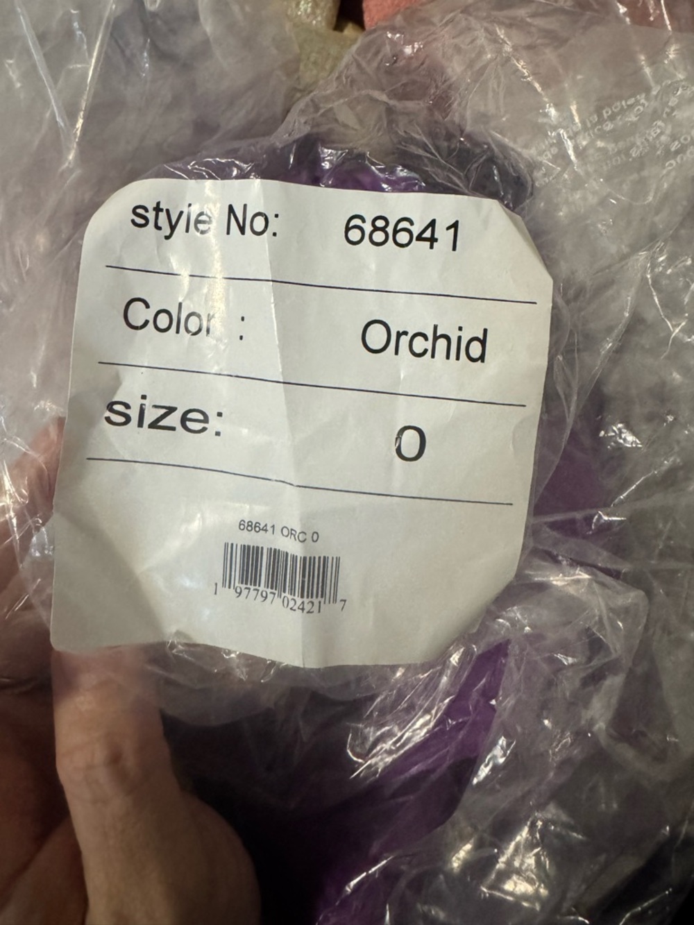 Mac Duggal Vibrant Purple High-Low Ruffle Evening Dress - Picture 4 of 4
